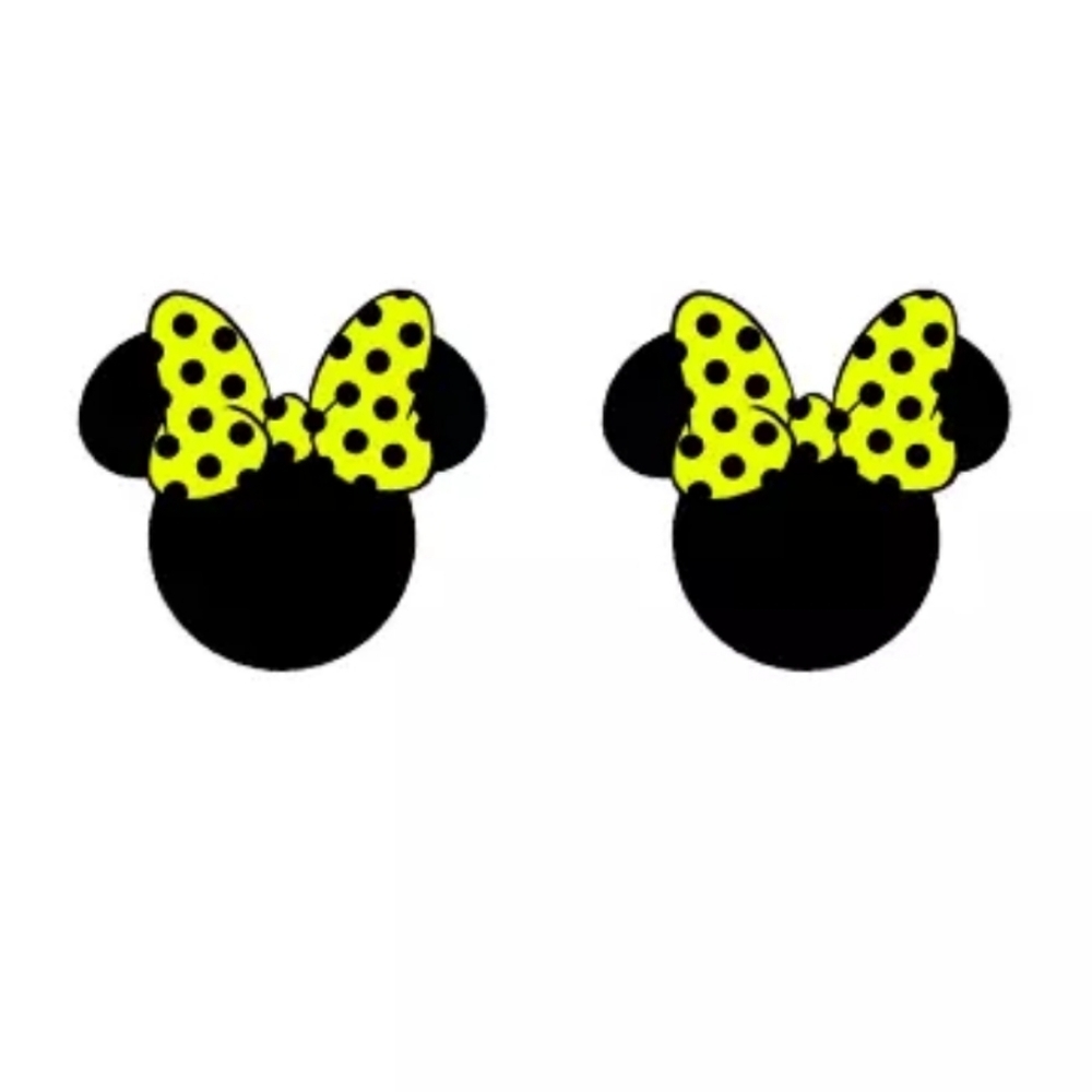 3/$20 Adorable Minnie Shrink Plastic Stud Earrings